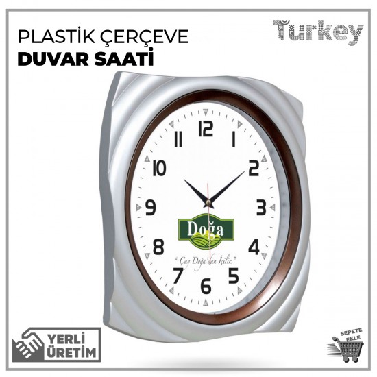 Plastik Çerçeve Duvar Saati